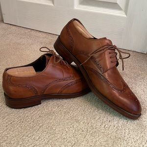 Cole Haan Men’s Harrison Cap Toe Oxford British Tan Leather Shoes C24168